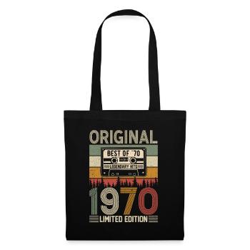 Legendär 1970 Geboren - Stoffbeutel - Schwarz - Vorne