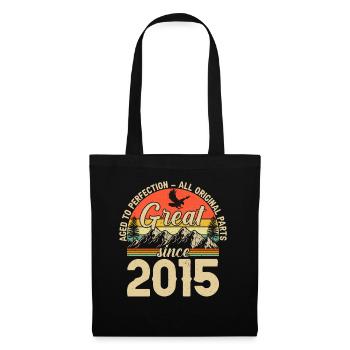 Vintage 2015 Birthday Joy - Tote Bag - black - Front