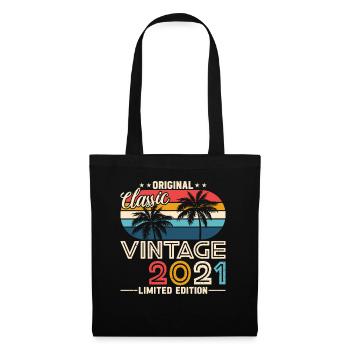 2021 Original 2021 Vintage Vintage Retro anniversa - Tote Bag - black - Front
