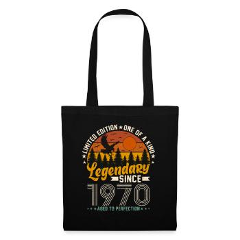 Idée cadeau d’anniversaire des années 1970 - Sac en tissu - noir - Devant