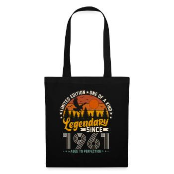 Born in 1961 Birthday 1961 Vintage 1961 - Tote Bag - black - Front