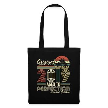 Original 2019 Vintage Vintage Retro Birthday - Sac en tissu - noir - Devant