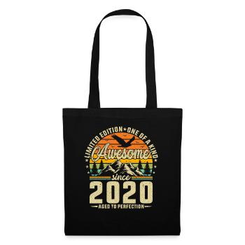 Elegante 2020 Jubiläum Feier Vintage Stil - Stoffbeutel - Schwarz - Vorne