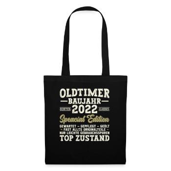 Vintage 2022 meilleur de 2022 - annif 3 ans - Sac en tissu - noir - Devant