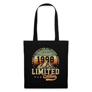 1998 Birthday Gift 1998 Vintage 1998 Gift - Tote Bag - black - Front