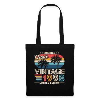 1998 Birthday Gift 1998 Vintage 1998 Gift - Tote Bag - black - Front