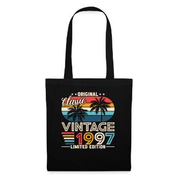 Cadeau d’anniversaire vintage 1997 - Sac en tissu - noir - Devant