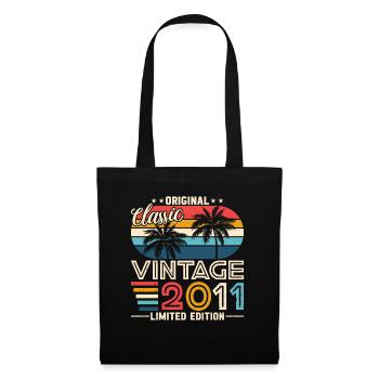 Vintage 2011 Birthday Gift - Tote Bag - black - Front