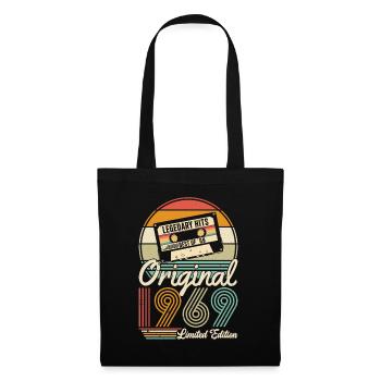 Vintage 1969: Original Retro Birthday Gift - Stoffbeutel - Schwarz - Vorne