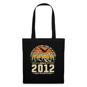 Legendary Vintage 2012 - Born Legends Birthday - Stoffbeutel - Schwarz - Vorne