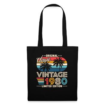 Legendary 1980 Vintage - Stoffbeutel - Schwarz - Vorne