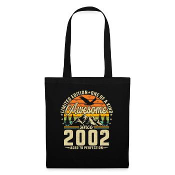Vintage Legend 2002 - Retro Birthday Gift - Stoffbeutel - Schwarz - Vorne