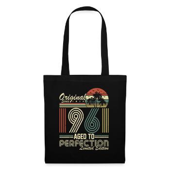 Vintage 1961 - Geburtstag Geschenk Idee - Stoffbeutel - Schwarz - Vorne