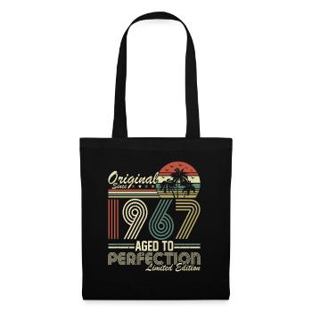 Vintage 1967 - Retro Birthday Gift Idea - Stoffbeutel - Schwarz - Vorne