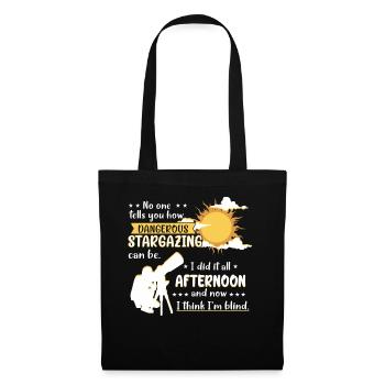 Personne ne vous dit à quel point l’observation des étoiles peut être. Je l’ai fait un - Sac en tissu - noir - Devant