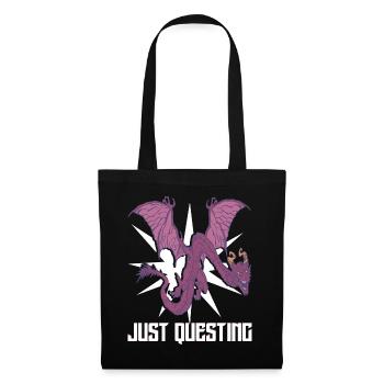 Juste une quête - Sac en tissu - noir - Devant