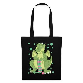 dragon - Tote Bag - black - Front