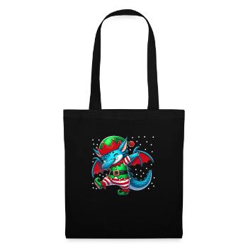 Christmas Dragon Elf Funny Dragon Lover - Tote Bag - black - Front