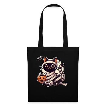 Cat Halloween Mummy Cute Cat Kids - Tote Bag - black - Front