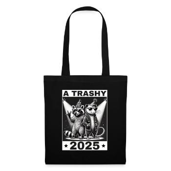 raton laveur opossum réveillon du jour de l’an 2025 raton laveur - Sac en tissu - noir - Devant