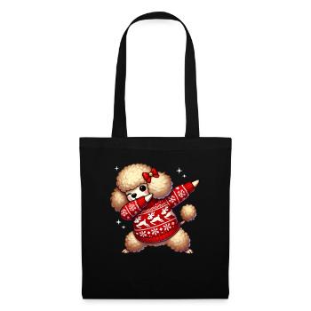 Christmas Poodle Lover Poodle Ugly - Tote Bag - black - Front