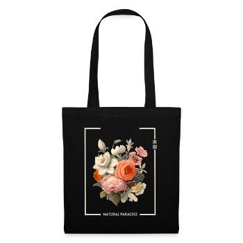 Japan Flower Natural Paradise Streetwear - Tote Bag - black - Front