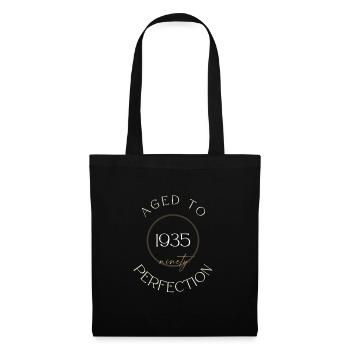 90th Birthday, aged to perfection 1935, gift - Tote Bag - black - Front
