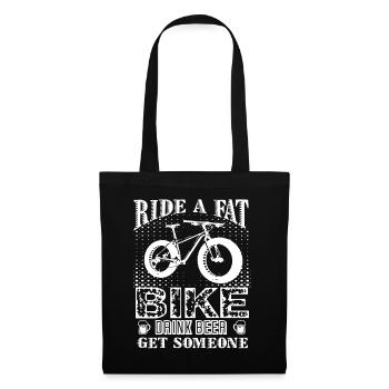 Ride A Fat Bike Drink Beer - Tote Bag - black - Front