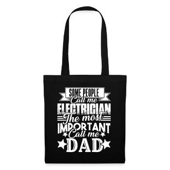 The Most Important Electricians Call Me Dad - Tote Bag - black - Front