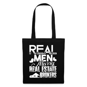Real Men Marry Real Estate Brokers - Tote Bag - black - Front
