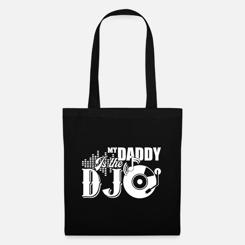 Mein Papa ist der DJ - Stoffbeutel - Schwarz