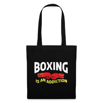 Boxing Boxer Martial Arts Boxing Ring Boxing Gloves - Tote Bag - black - Front