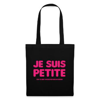 Je suis petite - Sac en tissu - noir - Devant