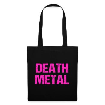 Lustige Death Metal Regenbogenfarben Metalhead - Stoffbeutel - Schwarz - Vorne