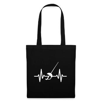 Heartbeat Fencing - Tote Bag - black - Front
