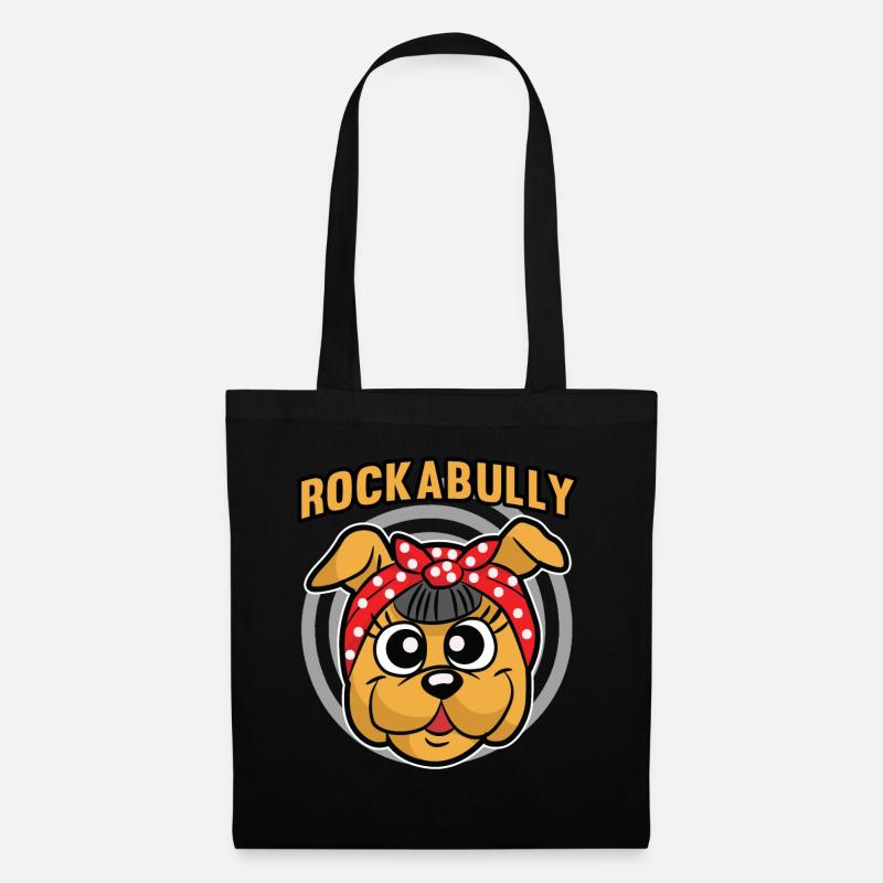 Rockabilly - Sac en tissu - noir