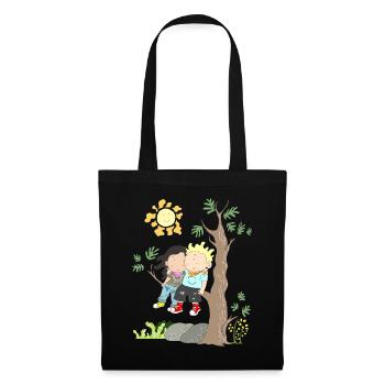 gros amour cher couple cadeau chemise - Sac en tissu - noir - Devant