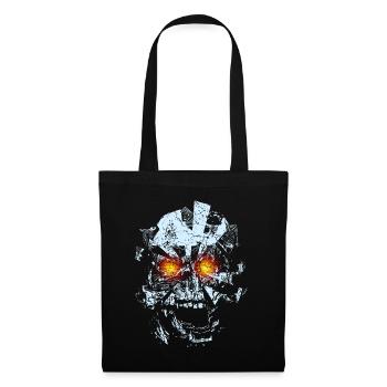 Totenkopf Schädel Skull Explosion - Stoffbeutel - Schwarz - Vorne