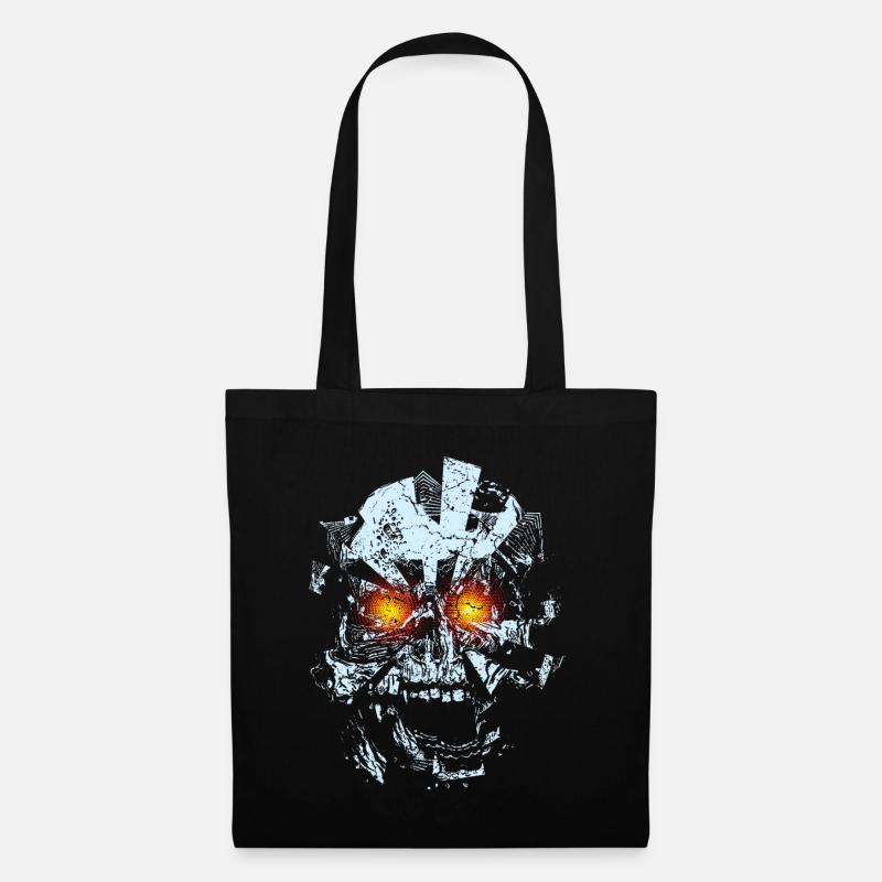 Totenkopf Schädel Skull Explosion - Stoffbeutel - Schwarz