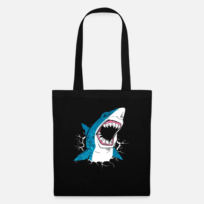 Shark shark shark - Tote Bag - black