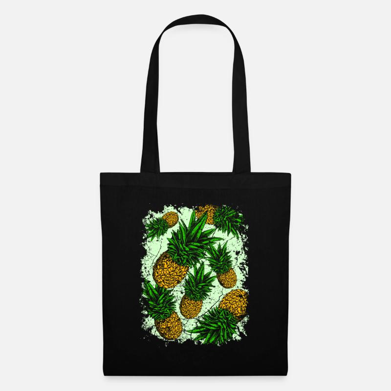 ananas - Sac en tissu - noir