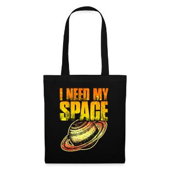 Design cool saturn - Sac en tissu - noir - Devant