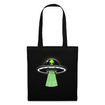 Vaisseau spatial extraterrestre - Sac en tissu - noir - Devant