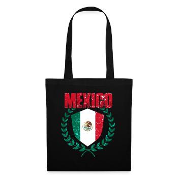 Mexiko - Stoffbeutel - Schwarz - Vorne