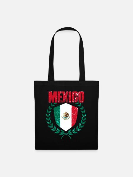 Mexiko - Stoffbeutel - Schwarz