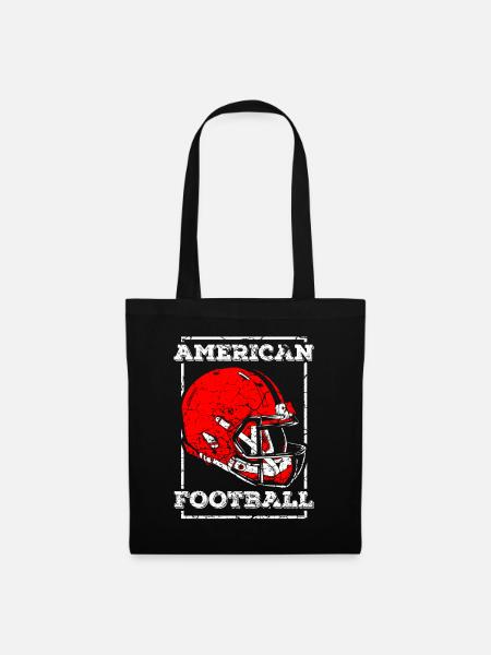 American Football - Stoffbeutel - Schwarz