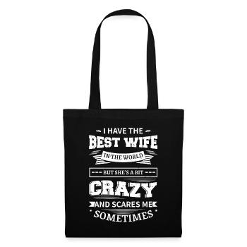 Meilleure Epouse Au Monde - Sac en tissu - noir - Devant