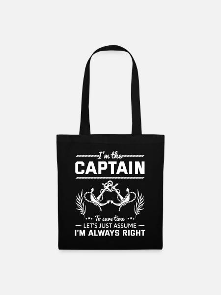 Je suis le capitaine - Sac en tissu - noir