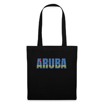 Aruba Flag Vintage Aruban Country Gift - Tote Bag - black - Front