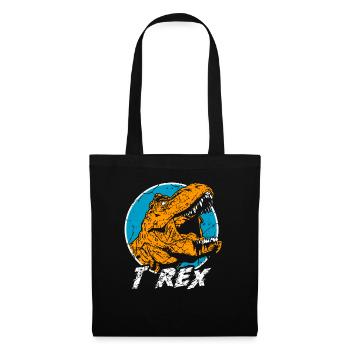 T-Rex Tyrannosaurus Rex - Stoffbeutel - Schwarz - Vorne